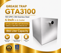 Grease Trap GTA3100 | 100 GPM | 866 Liter Capacity